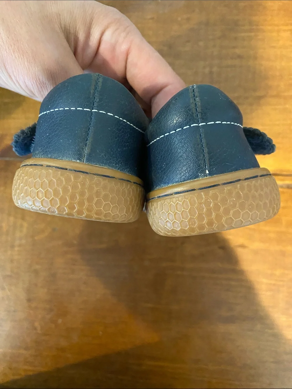 Livie & Luca Navy Blue Leather Mary Jane Shoes